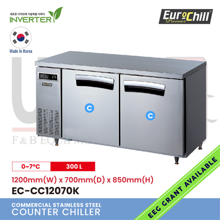 2 Doors Counter Bench Chiller EC-CC12070K (2)