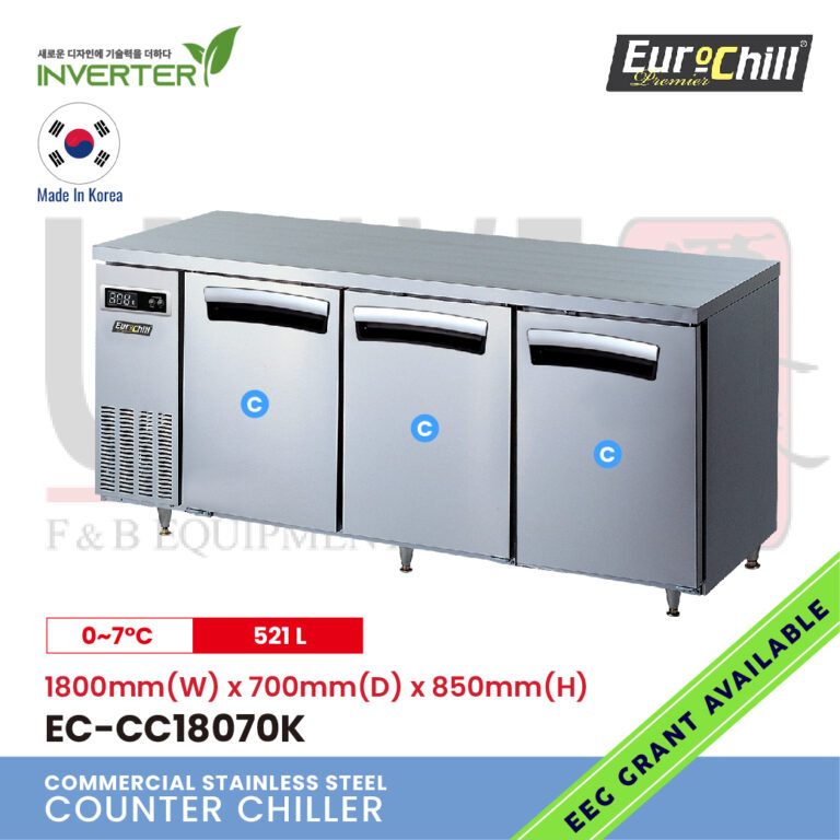 3 Doors Counter Bench Chiller EC-CC18070K (2)