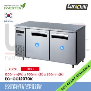 2 Doors Counter Bench Chiller EC-CC12070K