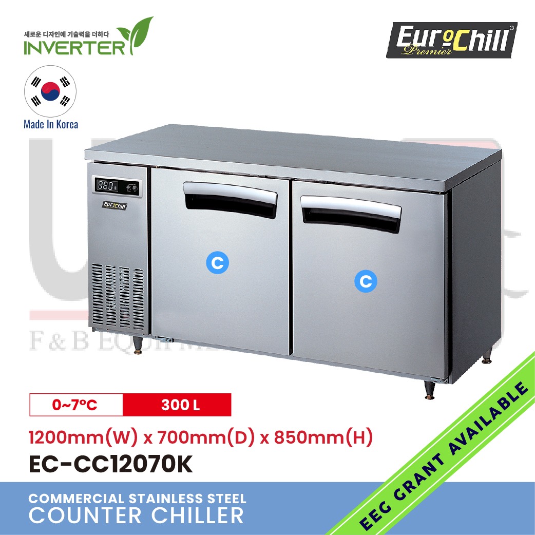 2 Doors Counter Bench Chiller EC-CC12070K