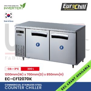 2 Doors Counter Bench Freezer EC-CF12070K