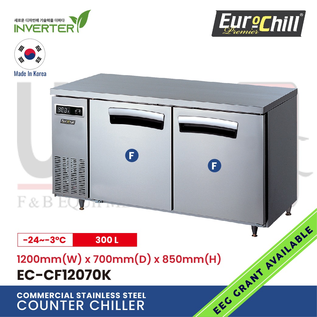 2 Doors Counter Bench Freezer EC-CF12070K