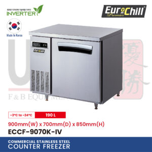 1 Door Counter Bench Freezer ECCF-9070K-IV