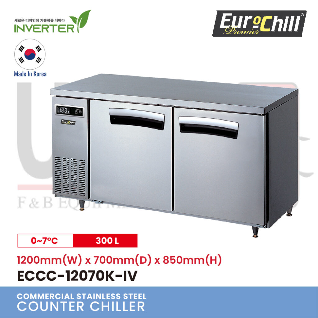 2 Doors Counter Bench Chiller ECCC-12070K-IV