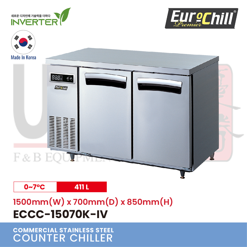 2 Doors Counter Bench Chiller ECCC-15070K-IV
