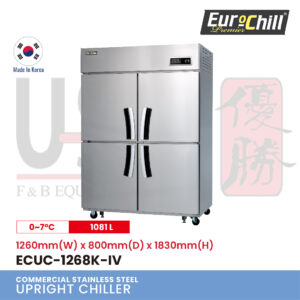 4 Doors Upright Counter Chiller ECUC-12680K-IV