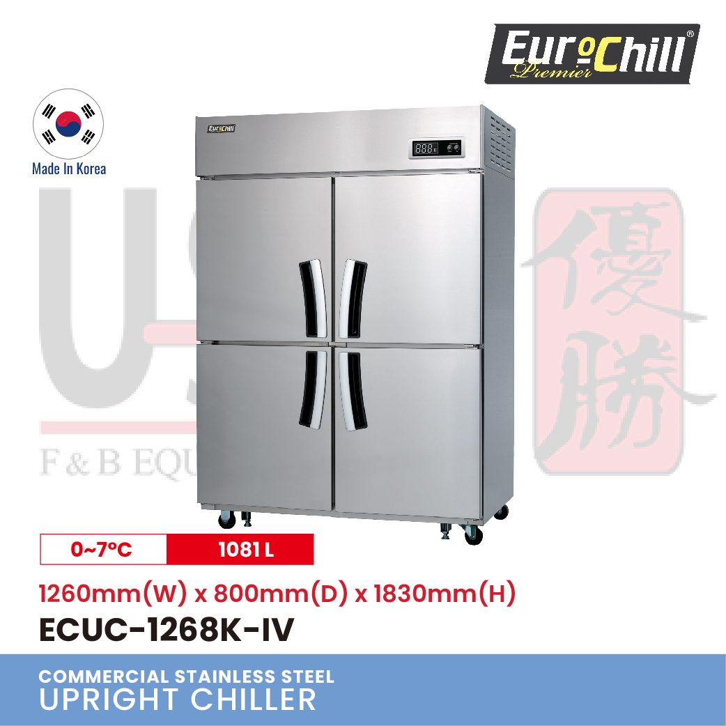4 Doors Upright Counter Chiller ECUC-12680K-IV